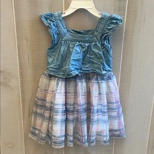 Calvin Klein Blue Ruffled Tiered Sundress Kids size 3T